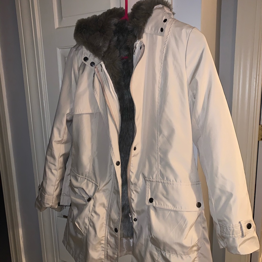 Faux fur lined jacket NEW